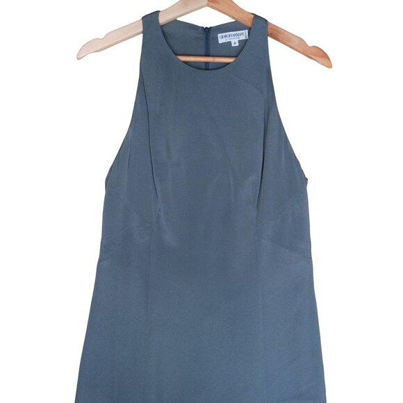 Vintage Giorgio Armani Silk Made in Italy Sleeveless Full Length Gown 8 Medium - Picture 2 of 11